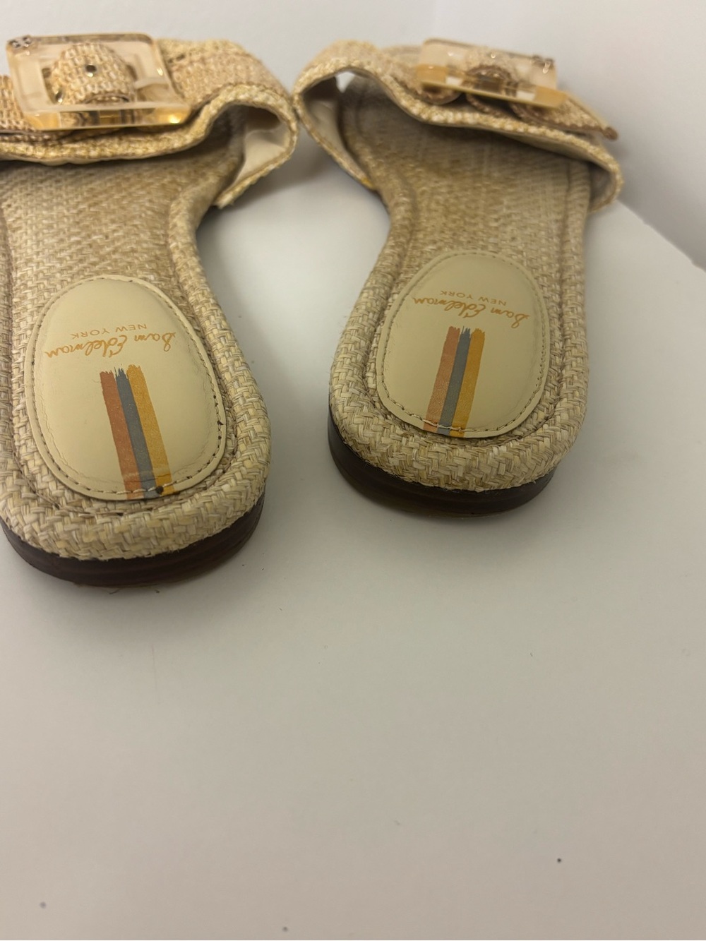 Sam Edelman New York Woven Straw Sandals - 10M - Picture 5 of 7